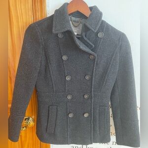 J. CREW | Dark Grey | Double-Breasted | Peacoat